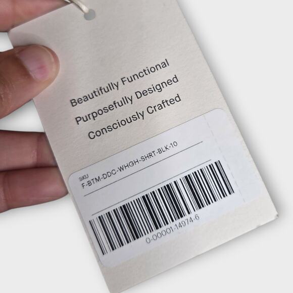 NEW Everlane Womens The Way High Drape Short Black Sz 10 Capsule - Picture 6 of 8